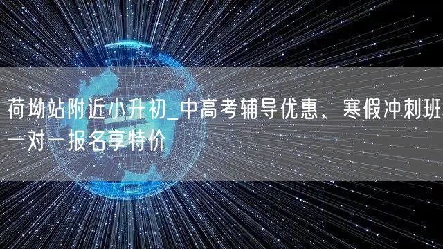 荷坳站附近小升初_中高考辅导优惠，寒假冲刺班一对一报名享特价
