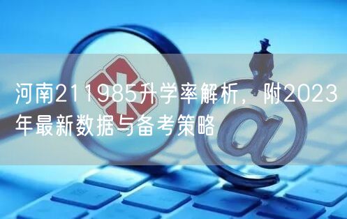河南211985升学率解析，附2023年最新数据与备考策略