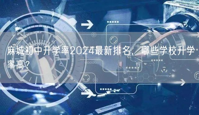 麻城初中升学率2024最新排名，哪些学校升学率高？