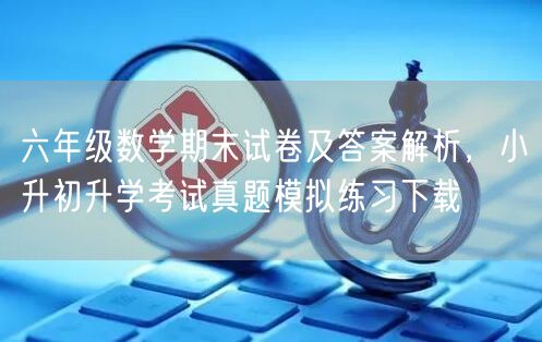 六年级数学期末试卷及答案解析,小升初升学考试真题模拟练习下载 六年级数学期末试卷及答案解析,小升初升学考试真题模拟练习下载