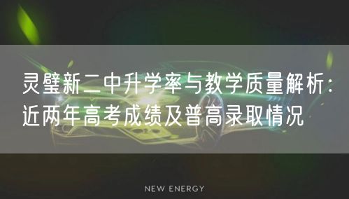 灵璧新二中升学率与教学质量解析:近两年高考成绩及普高录取情况 灵璧新二中升学率与教学质量解析:近两年高考成绩及普高录取情况