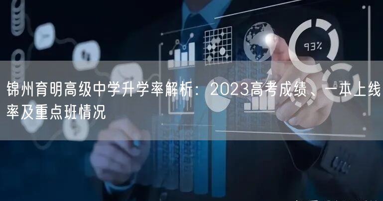 锦州育明高级中学升学率解析:2023高考成绩、一本上线率及重点班情况 锦州育明高级中学升学率解析:2023高考成绩、一本上线率及重点班情况