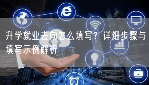 升学就业去向怎么填写？详细步骤与填写示例解析