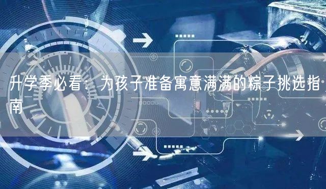 升学季必看：为孩子准备寓意满满的粽子挑选指南