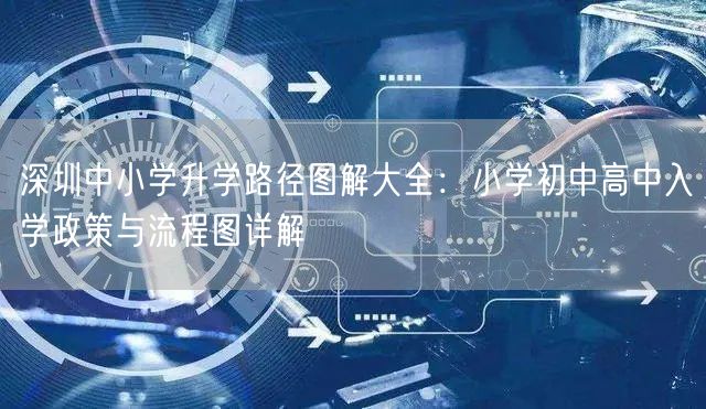 深圳中小学升学路径图解大全:小学初中高中入学政策与流程图详解 深圳中小学升学路径图解大全:小学初中高中入学政策与流程图详解