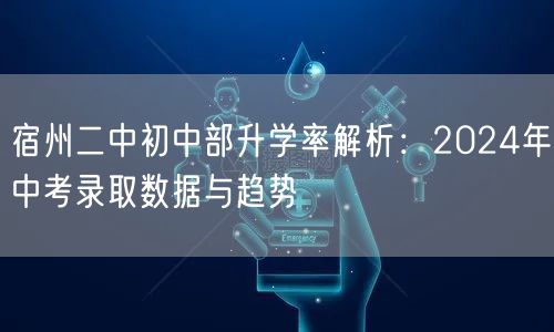 宿州二中初中部升学率解析：2024年中考录取数据与趋势