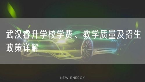 武汉睿升学校学费、教学质量及招生政策详解 武汉睿升学校学费、教学质量及招生政策详解