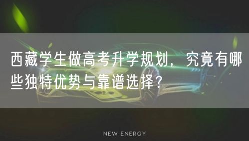 西藏学生做高考升学规划,究竟有哪些独特优势与靠谱选择? 西藏学生做高考升学规划,究竟有哪些独特优势与靠谱选择?