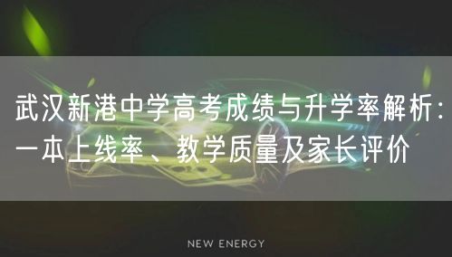 武汉新港中学高考成绩与升学率解析：一本上线率、教学质量及家长评价