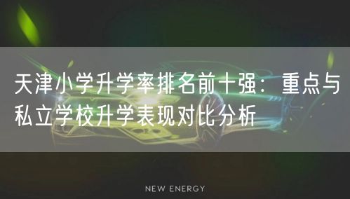 天津小学升学率排名前十强:重点与私立学校升学表现对比分析 天津小学升学率排名前十强:重点与私立学校升学表现对比分析